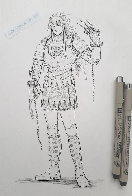 Day 16 - Regal (ToS)
Coliseum fighter Regal...? Probably my craziest design so far, lol  #inktober #talesofsymphonia 