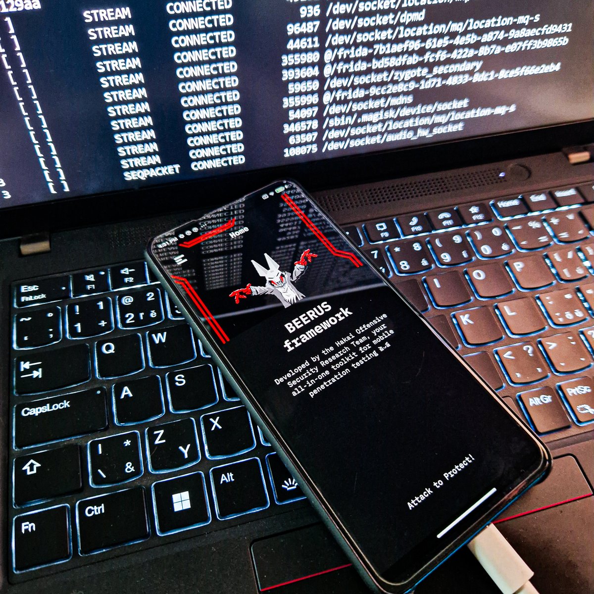 androidmalware2's tweet image. New Android BEERUS framework for dynamic analysis & reverse engineering
BEERUS brings Frida auto-injection, sandbox exfiltration, memory dumps, Magisk integration and more for on device app analysis by @HakaiOffsec
#AndroidSecurity #Frida #ReverseEngineering #MalwareAnalysis