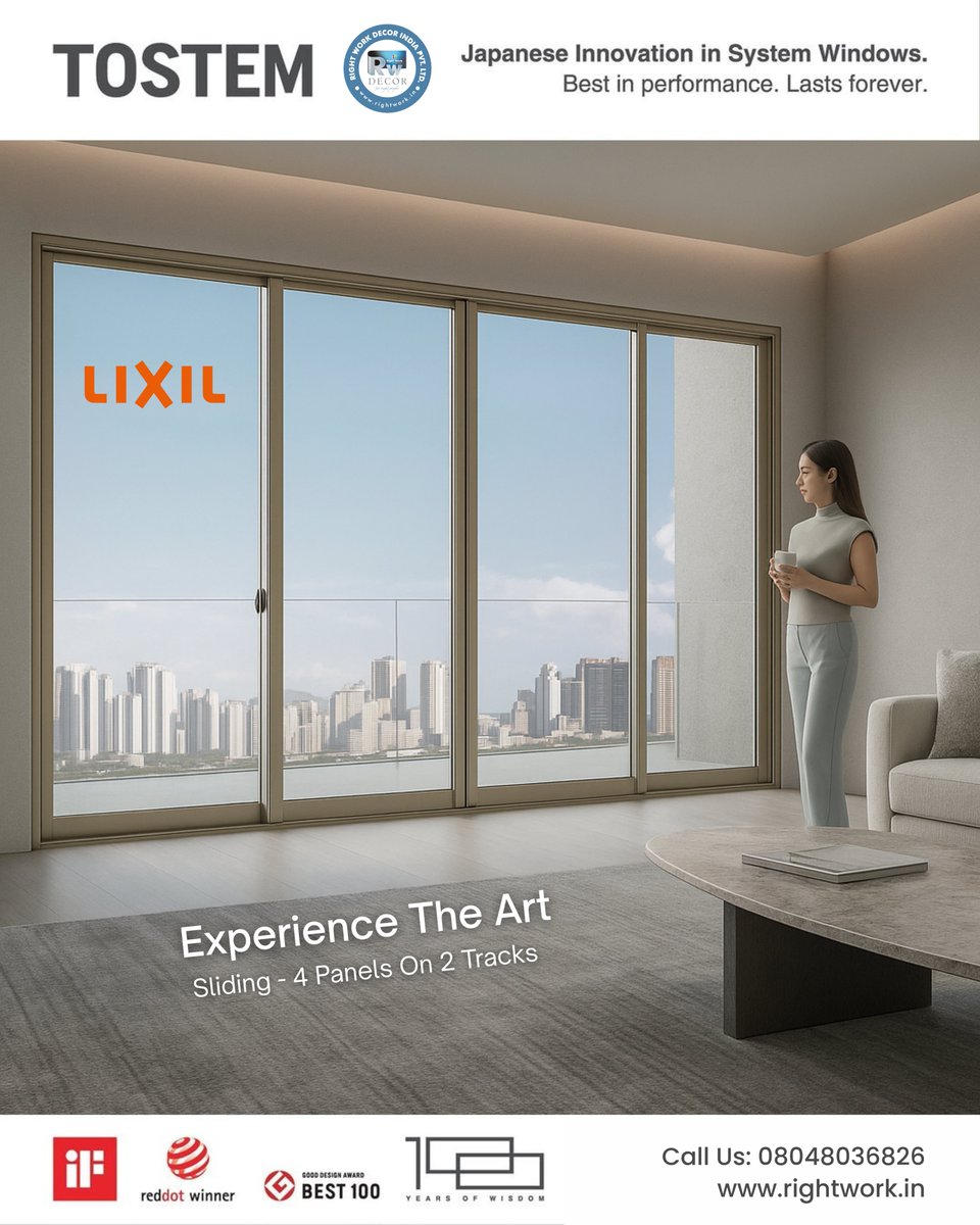 RightWorkDecor's tweet image. Experience the Art of Japanese Sliding – TOSTEM Premium Aluminium Window (4 Panels On 2 Tracks)

Discover the perfect combination of elegance and engineering with TOSTEM’s sliding windows, designed for those who appreciate uncompromising quality and panoramic sophistication.