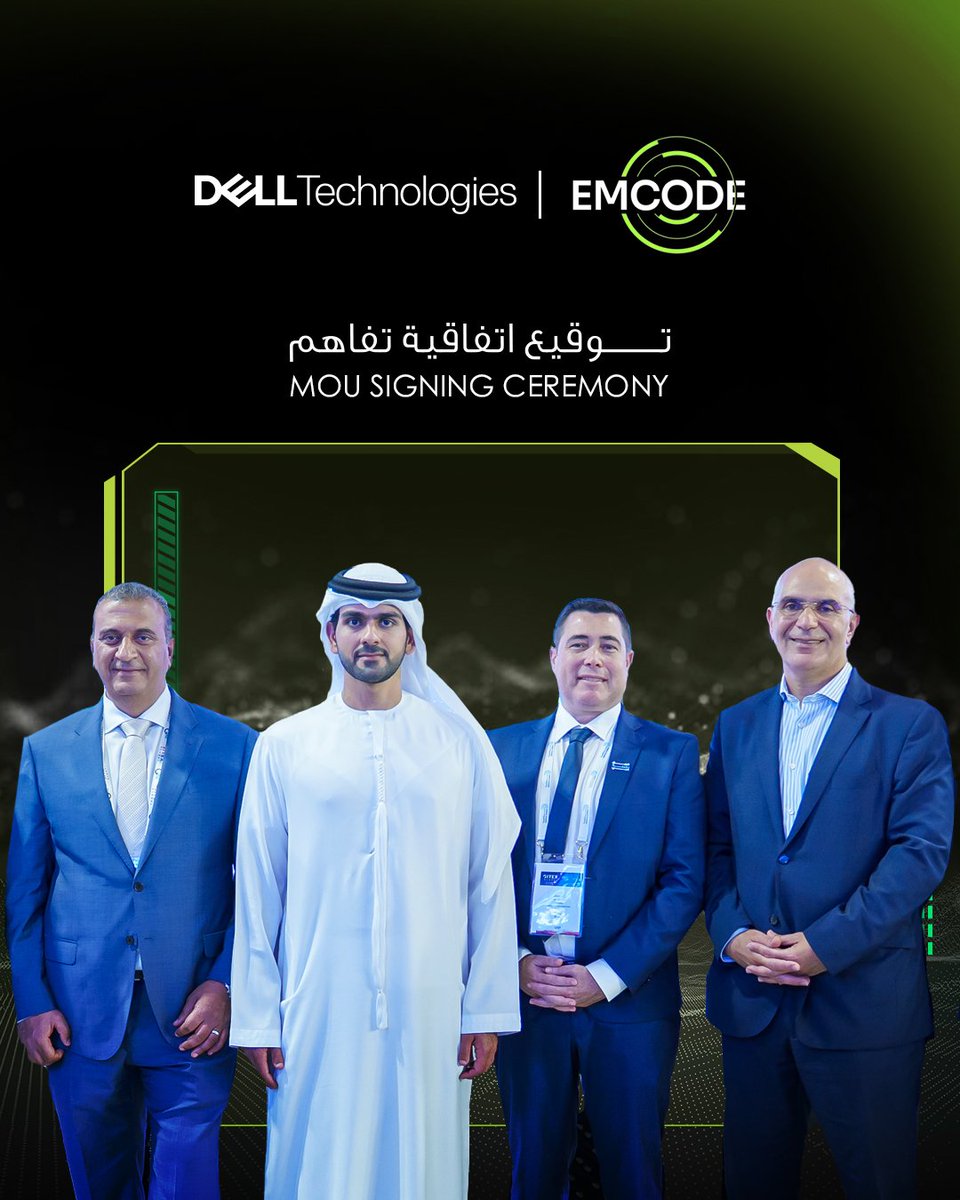 EmcodeTelematic's tweet image. A milestone moment for the UXE Group at GITEX Global 2025!

Emcode Technology LLC (a UXE Group company) has signed a Memorandum of Understanding (MoU) with Dell Technologies to advance Artificial Intelligence (AI) innovation in the UAE.

Read more - uxe.ai/gitex-2025