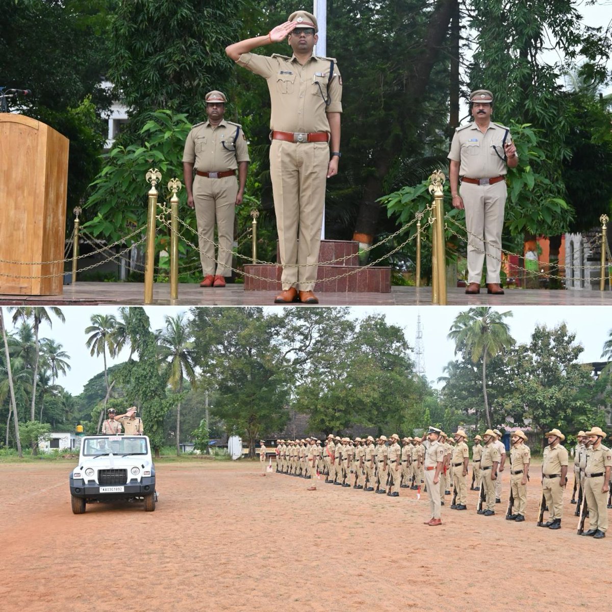 spkarwar's tweet image. ಇಂದು ಉತ್ತರ ಕನ್ನಡ ಜಿಲ್ಲಾ ಪೊಲೀಸ್ ಕವಾಯತು ಮೈದಾನದಲ್ಲಿ ವಾರದ ಕವಾಯತು ತೆಗೆದುಕೊಂಡು ಮುಂಬರುವ ಬಂದೋಬಸ್ತ್ ಕರ್ತವ್ಯ ಮತ್ತು ಕಾನೂನು ಸುವ್ಯವಸ್ಥೆಯ ಬಗ್ಗೆ ಸೂಕ್ತ ಸಲಹೆ ಸೂಚನೆಗಳನ್ನು ನೀಡಲಾಯಿತು.@DgpKarnataka @Rangepol_WR @KarnatakaCops #Police