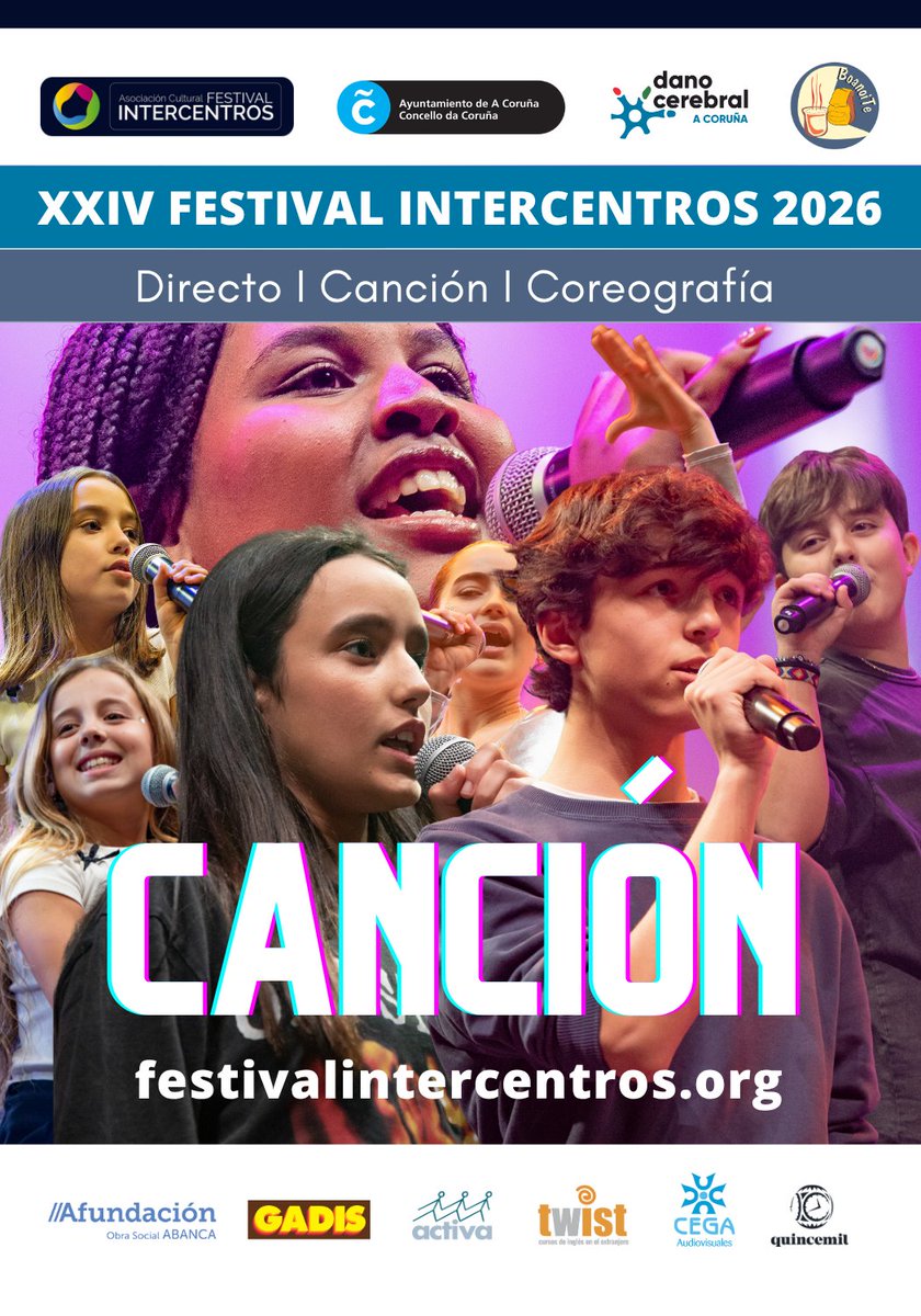 📌#intercentros2026. ¿Conoces nuestra modalidad, CANCIÓN, en la galas Intercentros para los centros educativos? Es el estilo más antiguo del festival. Más información: festivalintercentros.org