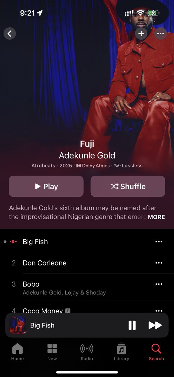 adekunleGOLD's tweet photo. The love for FUJI proves something: you don’t have to follow the wave when you are the wave. https://t.co/907zgkkvTp