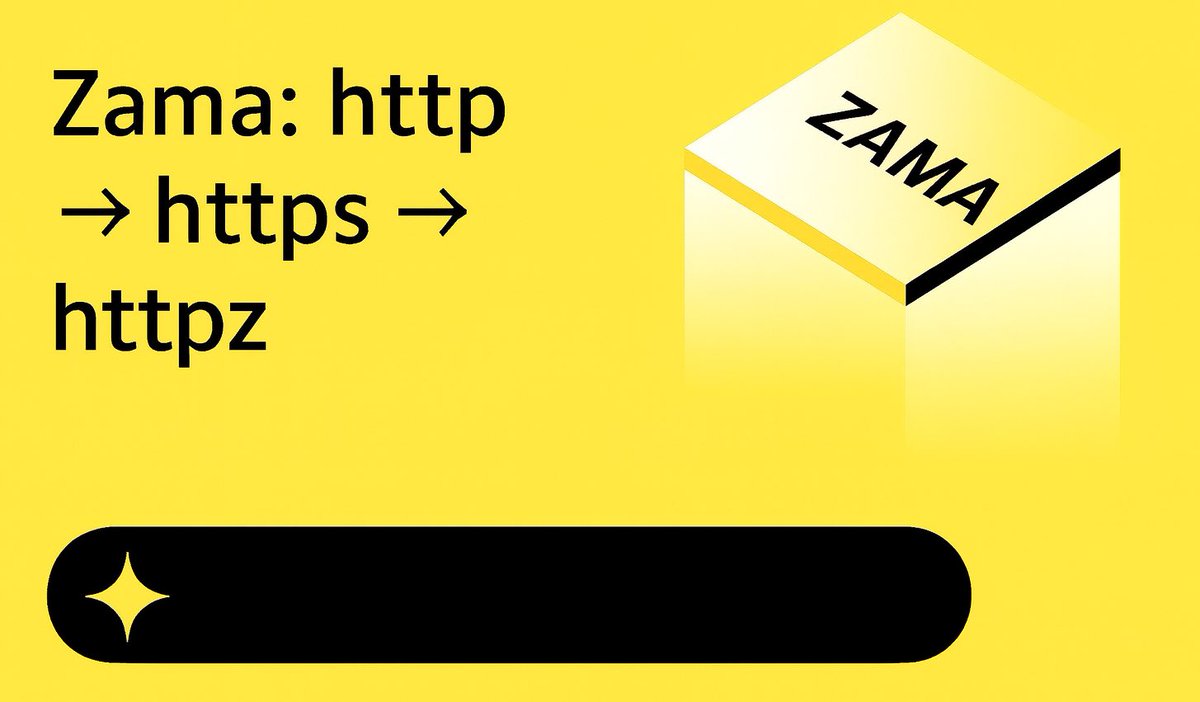 GM builders, 

http → https → httpz.

that’s the evolution we’re living through. http gave us the web.
https added encryption in transit.

now <a href="/zama_fhe/">Zama</a> wants to finish the job, end-to-end encryption by default, for everything.

same UX. zero data leak.
your data stays