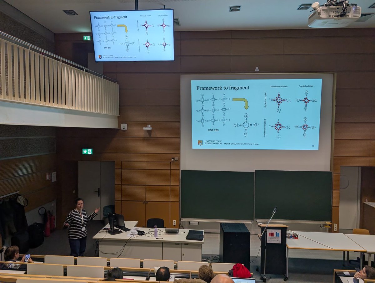 I had a blast presenting our work with Catherine Mollart and Michelle Ernst on #COF and #MOF at the vdW/L Discussions! Thank you Alex and Mirela <a href="/TCPUniLu/">TCPUniLu</a> for having me!