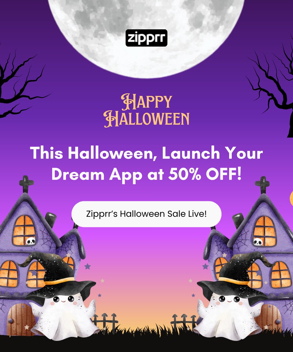 Zipprr_off's tweet image. 👻This Halloween, we’re treating you with a 50% OFF on all our pre built app solutions from Zipprr.

Whether it&apos;s a job portal, or an on-demand service app, we have the solution to bring your idea to life—fast.

Check: zipprr.com/products/
#Zipprr #ReadyMadeApps #AppSolution