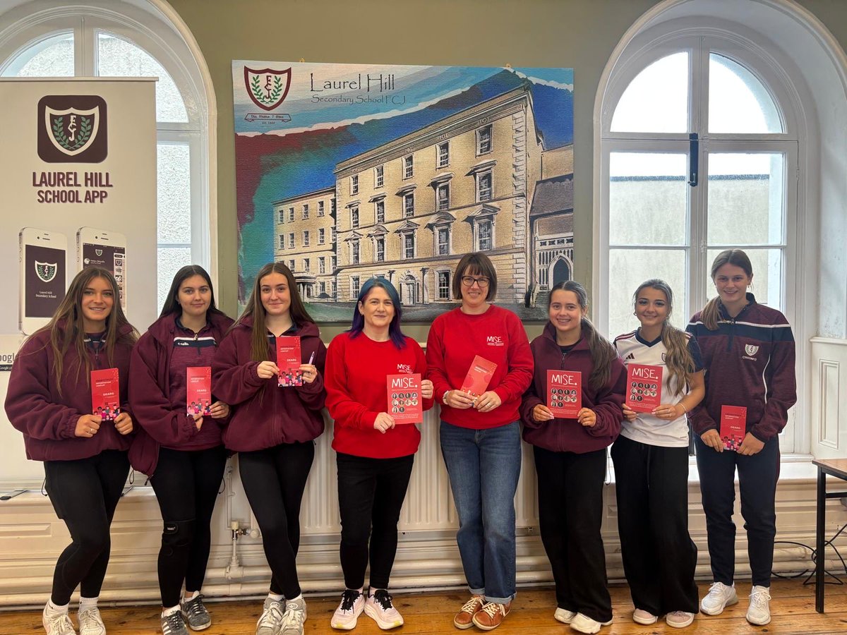 Thanks to Cate and Kathleen from <a href="/mise_ireland/">@mise_ireland</a> for facilitating a really informative talk with our TY’s on Menstrual Health on Monday.