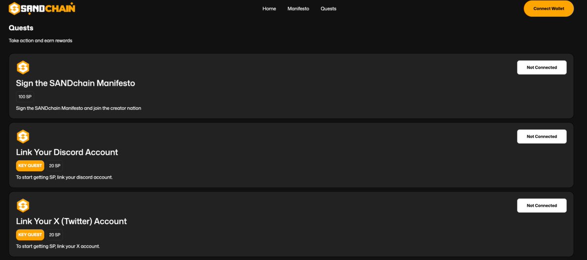 itz_aashish143's tweet image. GM SANDFam,
As I already told to sign main Manifesto for @0xSANDchain which gave 100 SP points, hope you already did... but no worry still you can sign.
The SANDchain Testnet is live and it’s the first step into the Creator Nation, where creators, fans & builders share…