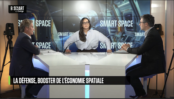 Novaspace_'s tweet photo. 🛰 In the News | Novaspace on @B_SMART_TV 

Defense now drives the space economy — 54% of gov’t space budgets, or $73B, are defense-related.
Our expert @maximeputeaux joined #BSMART to discuss how defense is reshaping space.

📺 Watch (FR): https://t.co/WlycPV54Aw https://t.co/R1ldOH2HPv