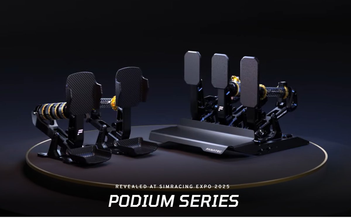 zenkairacing_jp's tweet image. ADAC2025のタイミングで発表されましたね、新しいFANATEC PODIUM SERIES。2026年Q1発売予定です。
また新しい情報入り次第、展開致します！

DD WheelはExtremeと何が違うのか？
ペダルは、GTポジションとFormulaポジションで構成が違ってますよね。何かと話題になりそうです！…