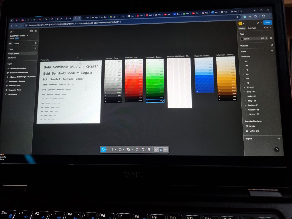 Anjola1Michael's tweet image. I’ve been deep into design systems lately 👀
Just built one for our CashPilot case study — colors, grids, typography, the whole vibe.
Hectic 🥲tho but fun
#UIDesign #UXDesign #DesignSystem #Figma #CaseStudy