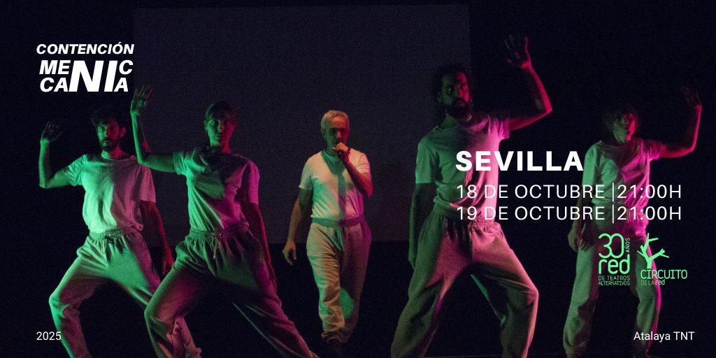 ¡Seguimos dando vueltas por España con la Red de Teatros Alternativos! Este fin de semana, sábado y domingo, os esperamos a las 21h en <a href="/TNTAtalaya/">Atalaya - TNT</a> 

Entradas!!: entradastnt.com

#Teatro #teatrodocumento #contenciónmecánica #cultura #Sevilla