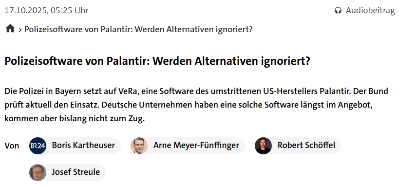 JoernPL's tweet photo. Es bewahrheitet sich, wovor @KonstantinNotz schon im August warnte: Das @BMI_Bund hat nicht nur über Jahre verpasst, #Alternativen zu prüfen, bis heute schaut man nicht genau hin! Neue Recherche zeigt erneut, was #Gruene seit langem sagen: Es gibt zig Alternativen zu #Palantir👇 https://t.co/Ri3AQZGihw