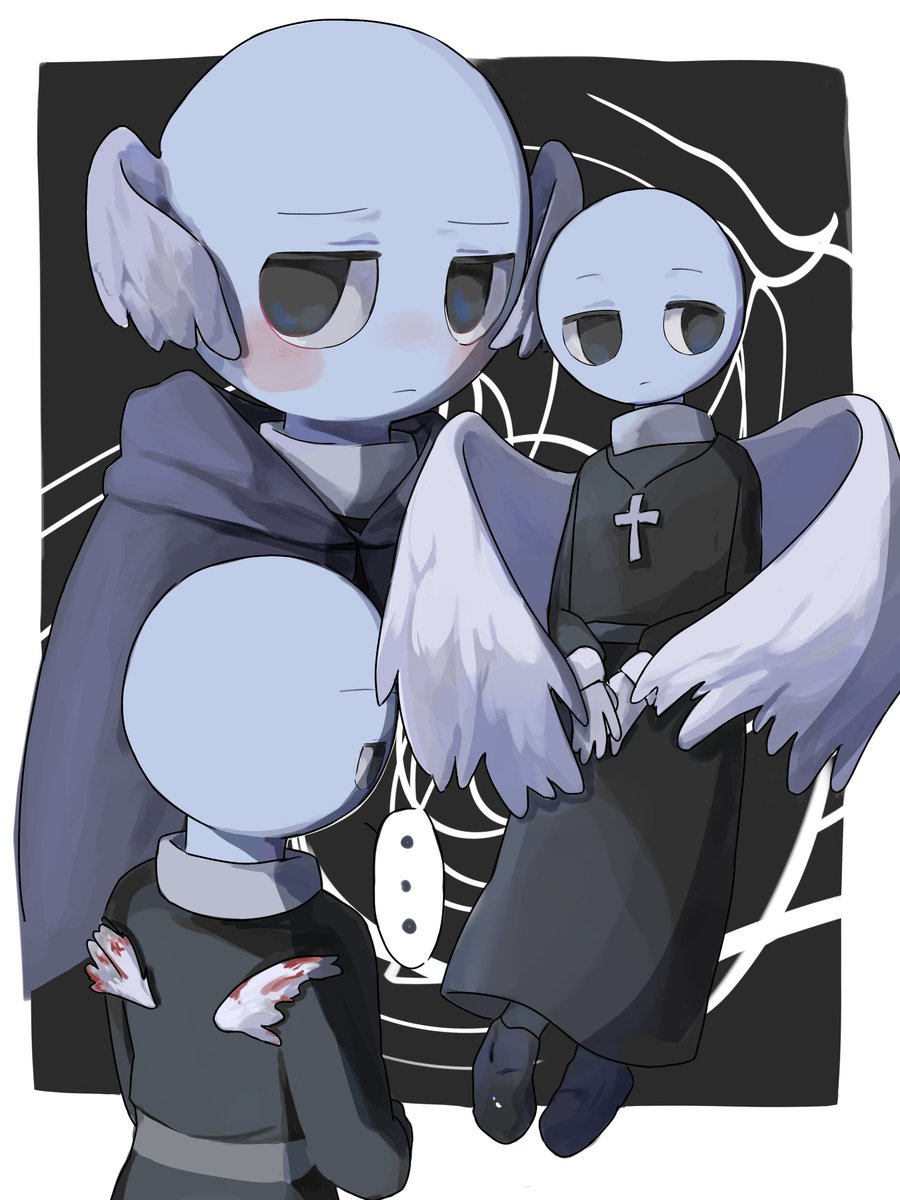 色んな羽の生えてるジェヴィンを描いたﾖ‼️‼️‼️