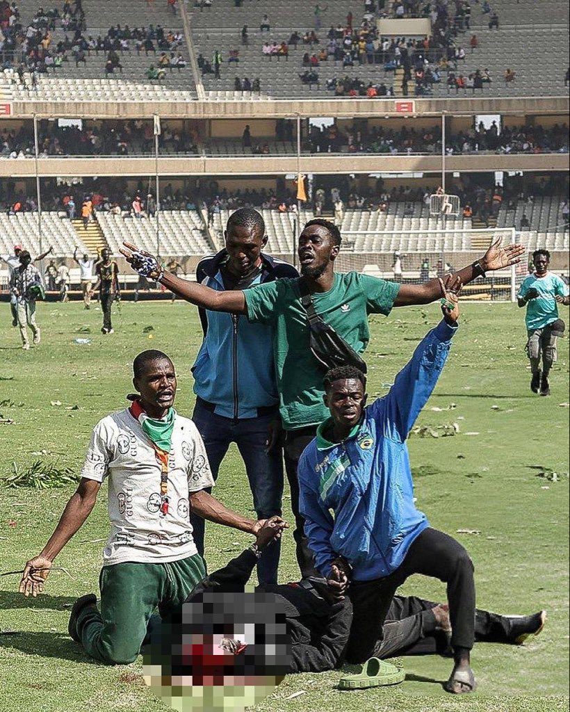 VOCALAfrica_'s tweet photo. Evans Onyango Kiche, 40, a father of three, was shot inside the stadium. His life cut short, his family left in pain.

VOCAL Africa stands in solidarity with his loved ones and demands justice for Evans. https://t.co/XDFeH5PDnF