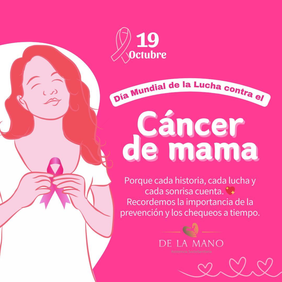 🎗️ Este domingo, 19 de octubre, se conmemora el Día Internacional contra el Cáncer de Mama.
Hoy, viernes, nos unimos al rosa 💕 por todas las mujeres que luchan, inspiran y nunca se rinden.
#DíaContraElCáncerDeMama #MesRosa #Prevención #JuntasSomosMásFuertes