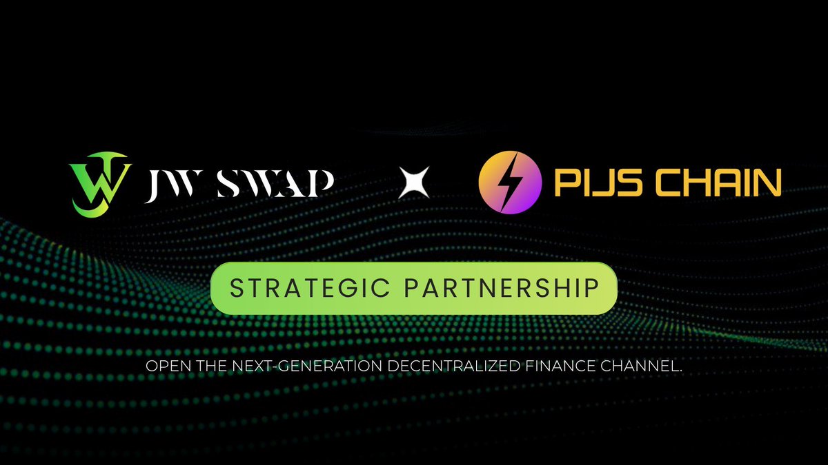JWSWAP's tweet image. 💎 JW SWAP and PIJS forge a deep strategic partnership!

Focusing on asset tokenization, AI-powered market making, and global ecosystem development,
the two parties will explore innovative models in digital finance together.

This is not just a collaboration,
but a reconstruction…