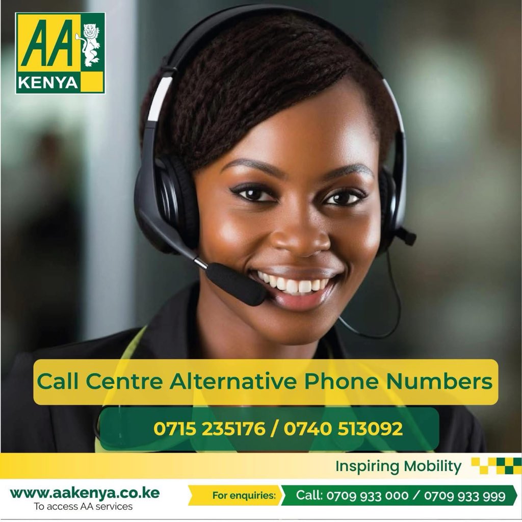 Dear esteemed customers, we are experiencing a technical hitch on our call centre telephone lines but we are working to restore the service. Meanwhile, you can reach us on 0715235176 / 0740513092. 
Apologies for the inconvenience caused.
#AAKenyacares
