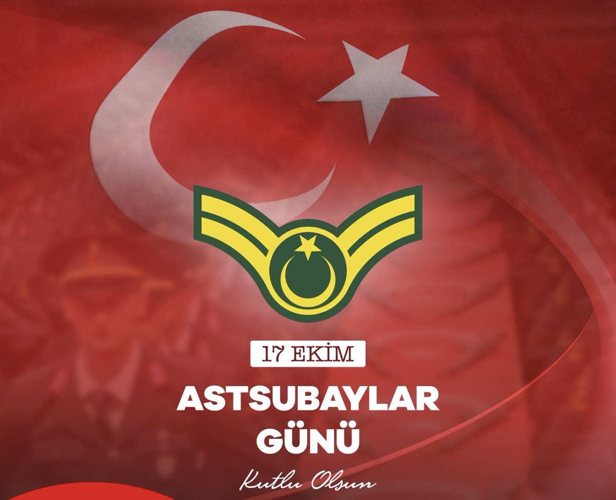 Türk Silahlı Kuvvetleri’mizin belkemiğini oluşturan, şanlı ordumuzun en kritik noktalarında görev yapan, terörle mücadelede ön saflarda yer alan, üniforma ve vatan aşkına sahip bütün Astsubaylarımızın; 17 Ekim Dünya Astsubaylar Gününü ve Türkiye Emekli Astsubaylar Derneği’nin