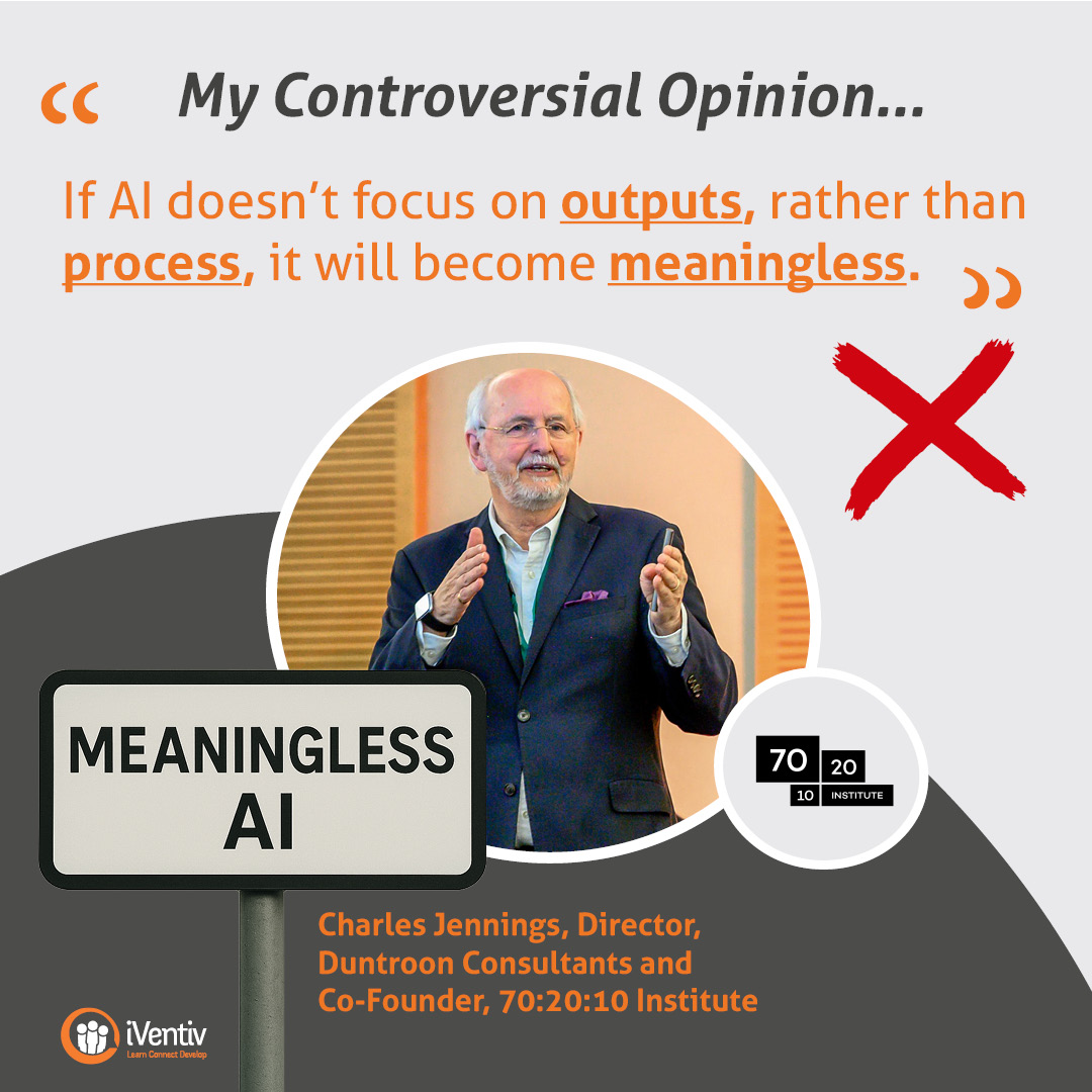 iVentiv's tweet image. His suggestion? AI for content creation, for faster and cheaper courses, simply isn’t enough to make it relevant in the long term.

Agree?

#learninganddevelopment #chieflearningofficer #artificialintelligence