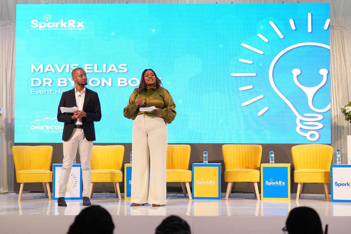 One_Namibia's tweet image. We're excited to kick this morning off with our first #SparkRx, a Youth Health Innovation Summit aimed at bridging evidence & action to advance Sexual Reproductive Health & reduce Gender-Based Violence. 💡✨
The proceedings will be directed by Dr Byron Böck & Ms Mavis Elias.
🧵