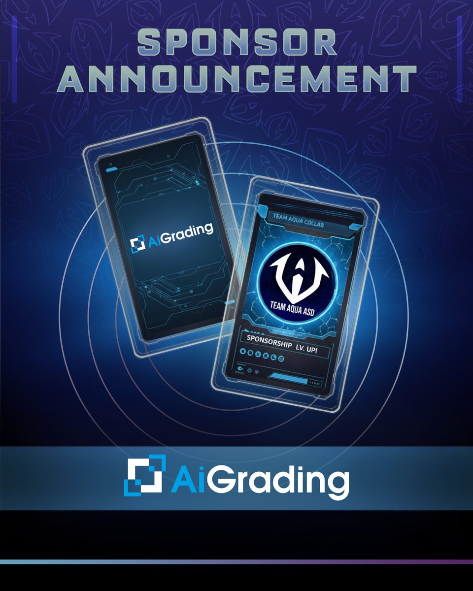 When excellence meets excellence. 

<a href="/AiGrading/">AiGrading</a>  joins Team Aqua as our official sponsor. 🌊

#TeamAqua | <a href="/AiGrading/">AiGrading</a>