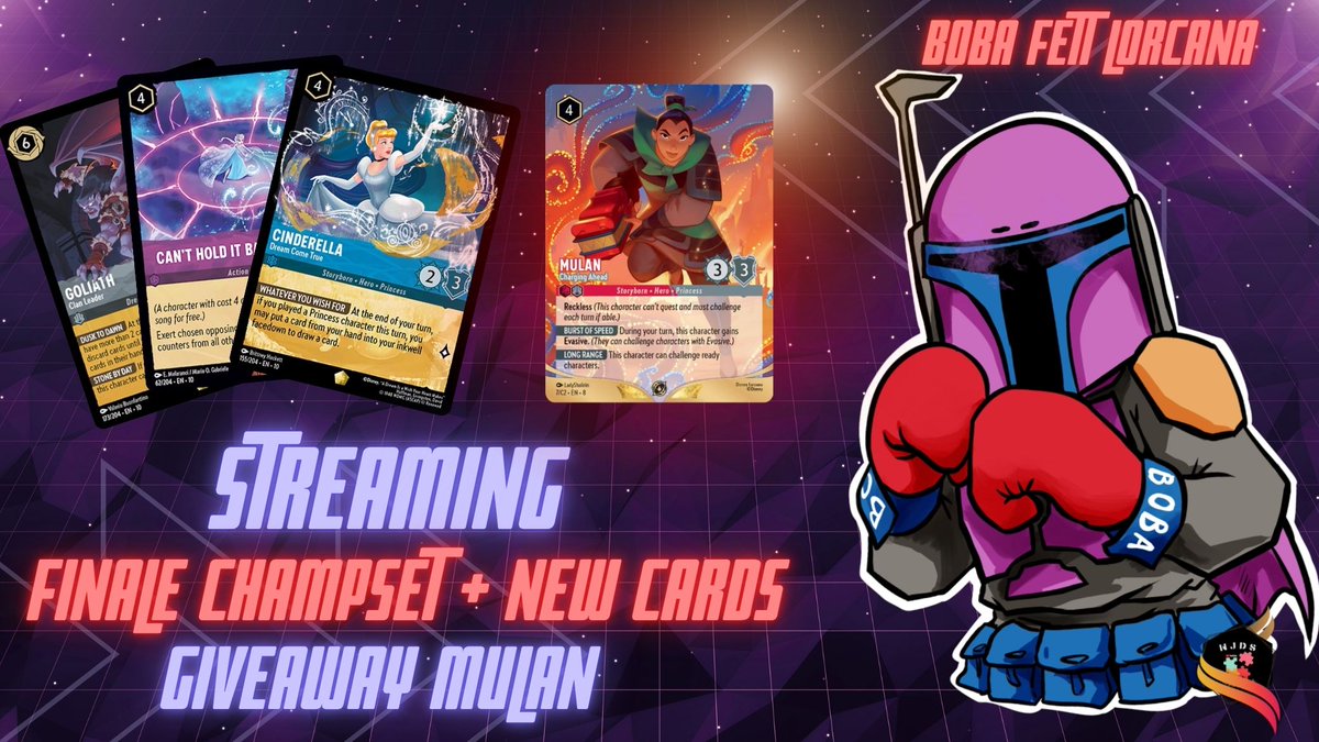 Salutations les Lorcaniens !

Programme chargé ce soir avec :

✨ Débrief des nouvelles cartes de "Lueurs dans les Profondeurs"
🎟️ Tirage au sort pour la Mulan promo du DLC
🏆 Finale de Champset en mode détente ;)
🎨 Nouvelles finitions d’altération pour BW !
📅 Ce vendredi soir