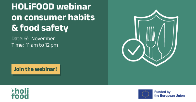 SciFoodHealth's tweet photo. Consumer habits evolve faster than food safety regulations.
Join #HOLiFOODproject's webinar on Nov 6th to explore how changing trends create new challenges and solutions.
Register here ππΌ
#FoodSafety