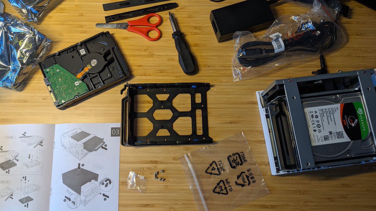 Putting together a NAS to store, snapshot and backup my game assets, as my Google Storage starts to complain for space.

How do you store and version control your game assets?
#gamedev #indiegamedev