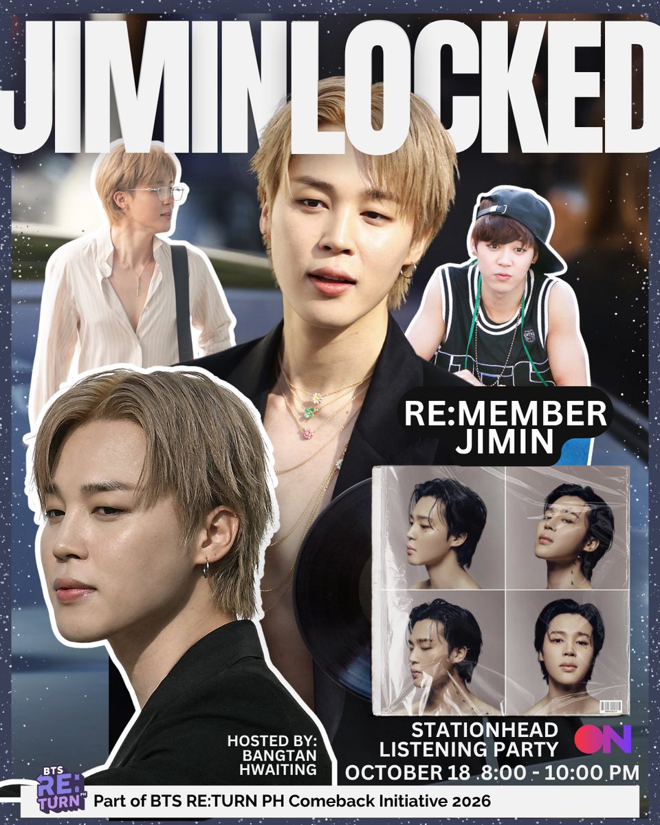 eye_purple_uOT7's tweet image. ⏰1 DAY LEFT, ARMYs!💜🧩
Get ready to get #JIMINLOCKED — our Crossword Challenge drops tomorrow!🎶🔥

✨Check materials on BTS RE:TURN PH FB!
💸₱50 |📅 Oct 18 | 8–10PM
🎤Bangtan Hwaiting
📻stationhead.com/bangtanhwaiting
🔗 bit.ly/JIMINLOCKED

#JIMINDAY #BTSRETURNPH #JIMINREMEMBER