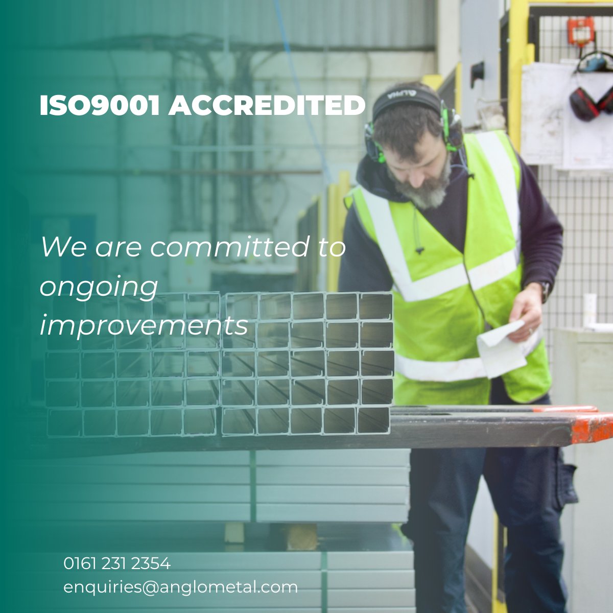 From our recent ISO 9001 accreditation to the introduction of AngloGalv, Anglo offers reliability and stability in uncertain times. 

For more information visit ow.ly/8IrT50XcfTx  email enquiries@anglometal.com or call 0161 231 2354.

#ISO9001 #AngloGalv #AngloMetal