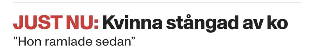 Kossor har verkligen dålig balans.