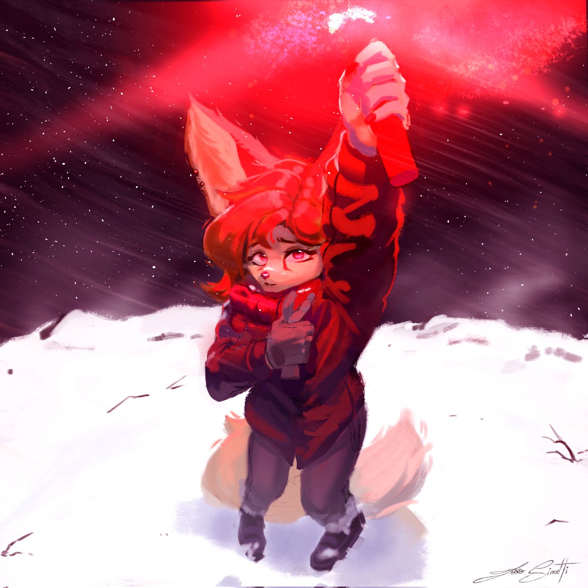 𝗙𝗹𝗮𝗿𝗲 𝗶𝗻 𝘁𝗵𝗲 𝗺𝗶𝗱𝗱𝗹𝗲 𝗼𝗳 𝘁𝗵𝗲 𝘄𝗵𝗶𝘁𝗲 𝗶𝗺𝗺𝗲𝗻𝘀𝗶𝘁𝘆.
Character from <a href="/DanKitsune/">DanKitsune🦊 - Comms Open!</a>