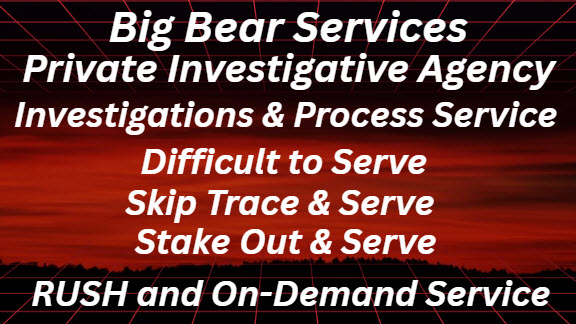 BradThomsen's tweet image. 💥 Difficult to serve / hard to serve legal documents in Edmonds WA 💥
#PrivateInvestigator #ProcessServer #SkipTracing #BackgroundChecks #Protection
#Edmonds #EdmondsWA #SnohomishCountyWA #Washington
Big Bear Services, LLC | Private Investigative Agency
big-bear-services.com