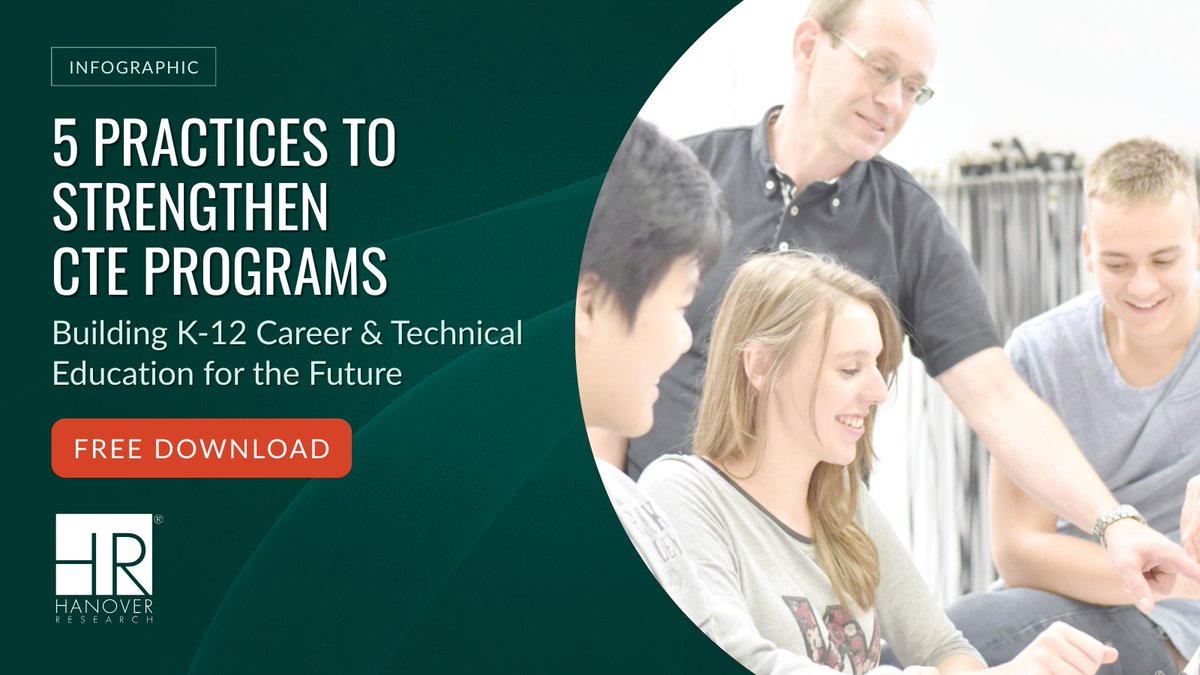 CTE must evolve with the workforce. Explore Hanover’s infographic for actionable steps to build future-ready K-12 programs. hubs.ly/Q03N8qJV0