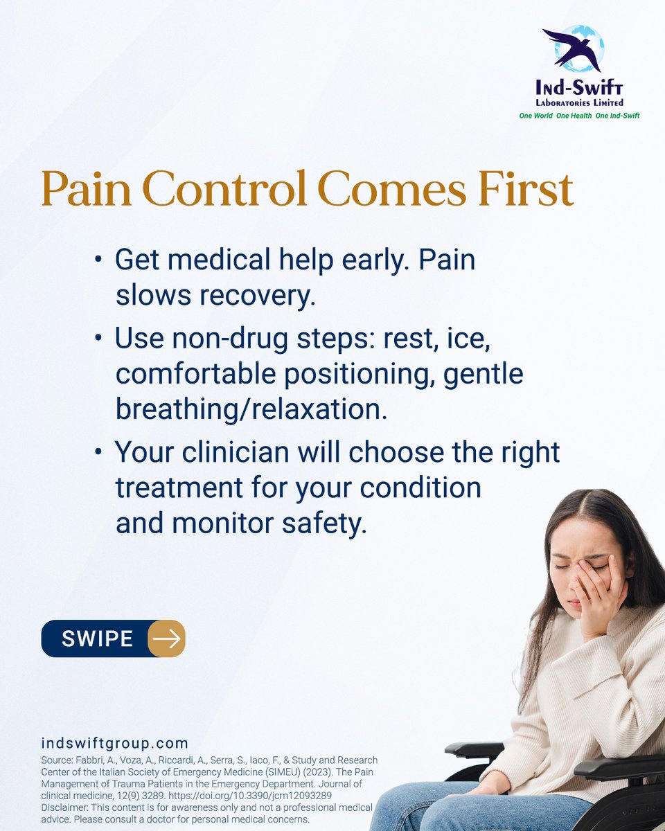 indswiftlabs's tweet image. World Trauma Day: Right care at the right time saves recovery.

🌐 Visit us: indswiftgroup.com
📌 Follow us: Facebook | LinkedIn | Twitter | Instagram

#WorldTraumaDay #OneWorldOneHealth #IndSwiftGroup #IndSwiftLabs