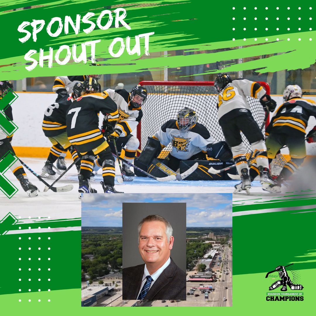 Returning again as a proud sponsor, thank you Wayne Balcean for the generous support in this year's Sobey's Extra Tournament of Champions! We are excited to have such a friendly face back! #TOC26

Sponsorship inquiries, contact: TOChockeybrandon@outlook.com
