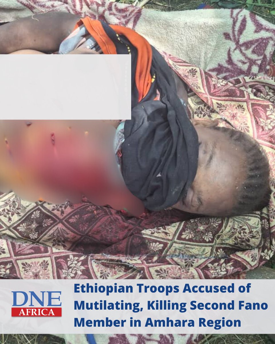 africa_dne's tweet photo. In a separate incident following the killing of Balam, a Fano member named Tigest Wedajo was reportedly captured by ENDF forces during a clash between regime forces and Fano in Wollo, Chobi Ber, Amhara Region. After her capture, ENDF troops are accused of severing Tigest's breasts before killing her.