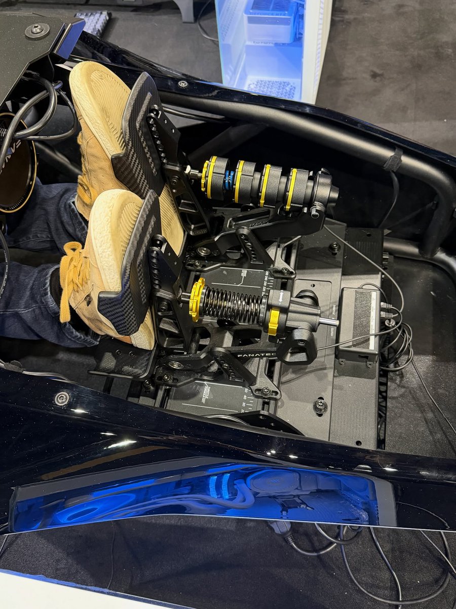 fanatec's tweet image. Test out the just-announced Podium Pedals at our @SimRacingExpo booth! Ask any staff member about which setups to use and come enter our giveaway 👀

What questions do you have about the Pedals?