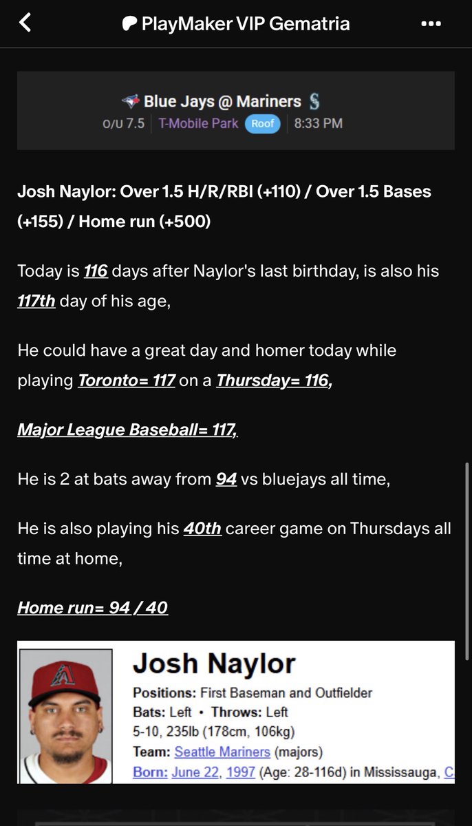 bigoddshunter's tweet photo. 100+ Interacciones= MLB Props + Bomb ⚾️💣

ANOTHER NIGHT EXPOSING 2 DIFFERENT LEAGUES 🤑🤑🤑🤑🤑

Just on Patreon last night:

MLB:
Josh Naylor HR (+550) ✅💰

NFL:
Noah Fant TD (+500) ✅💰
Tee Higgins TD (+220) ✅💰
Bengals +5.5 (-110) ✅💰

Join us on Patreon and print money now 🤑🤑🤑⬇️⬇️

https://t.co/f3Y0jzlsx6

#Gematria