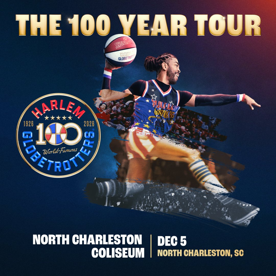 ON SALE NOW! 🚨 Get your tickets to the Harlem Globetrotters 100 Year Tour coming to the Coliseum on December 5. 🏀 Tickets on sale today! 🎟 bit.ly/4n2bzEx-Harlem…