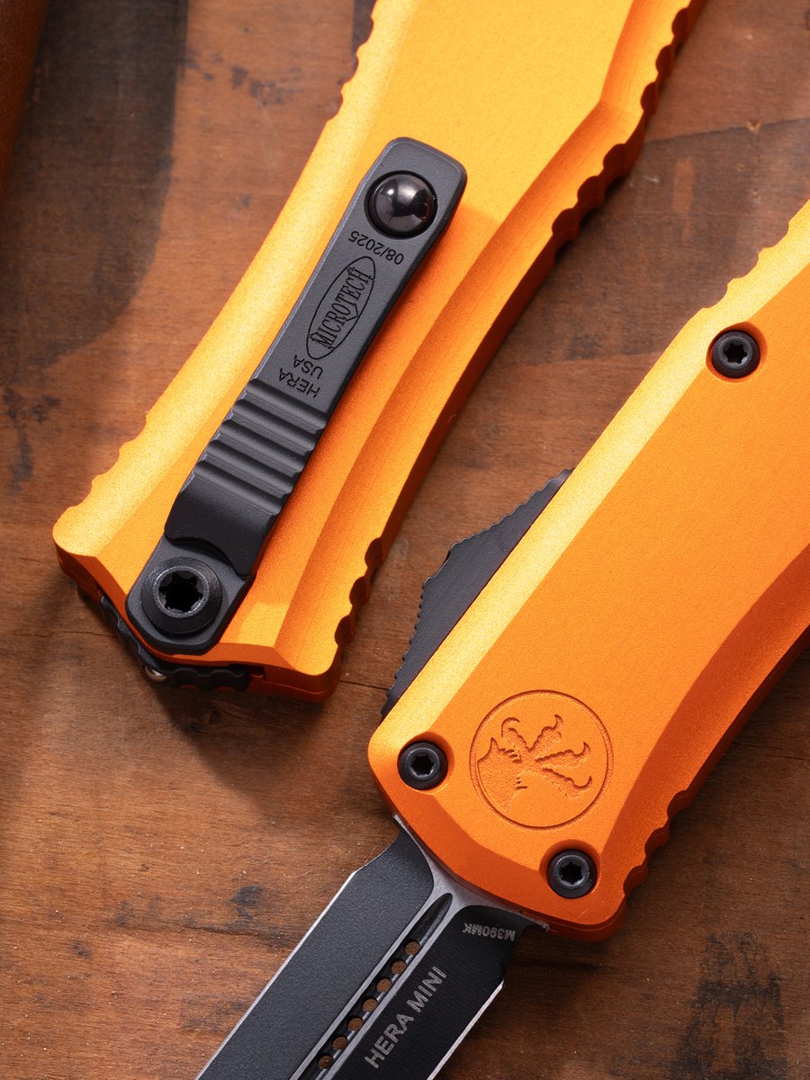 The Orange Hera® II Mini's got the looks that kill. 

Available now at MicrotechKnives.com 🎃

SKU: 1702M-1OR

#MicrotechKnives #HeraII #Mini #MotleyCrue  #HalloweenKnives #FallEDC #PumpkinPatch