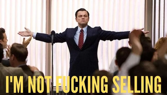 I'm not selling!