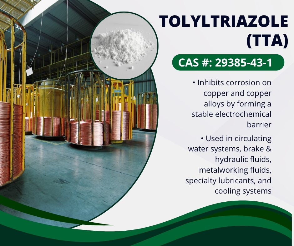 ChemCeed's tweet image. Tolyltriazole is a high-performance corrosion inhibitor. It bonds to metal surfaces, forming a barrier that resists oxidative and thermal stress.

🔗 chemceed.com/products/tolyl…

#FeatureFriday #CorrosionInhibitor #LubricantAdditive #MetalworkingFluids #CoolingSystems #Chemicals