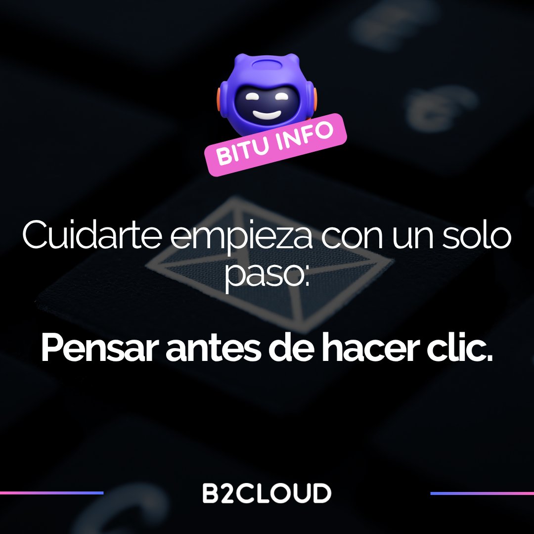 b2cloudtech's tweet image. 🚨#ViernesSeguro
¿Correo urgente pidiendo que hagas clic? ⚠️ Podría ser phishing.
Antes de hacerlo:
👀Revisá el remitente
🔗Pasá el mouse sobre el enlace
🤔Si dudás, ¡no clickees!
La seguridad empieza con atención.
#Ciberseguridad #Phishing #b2cloudtech
