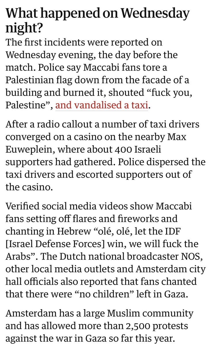 ianrileyENG's tweet image. It’s anti hooliganism intimidation. 
Macabi “fans” are some of the most violent thugs involved in European football. They wrecked Amsterdam last year. The violence &amp;amp; riots were off the scale. 
That they were Jewish is not the point.
I’m sure lots of Villa fans are Jewish.