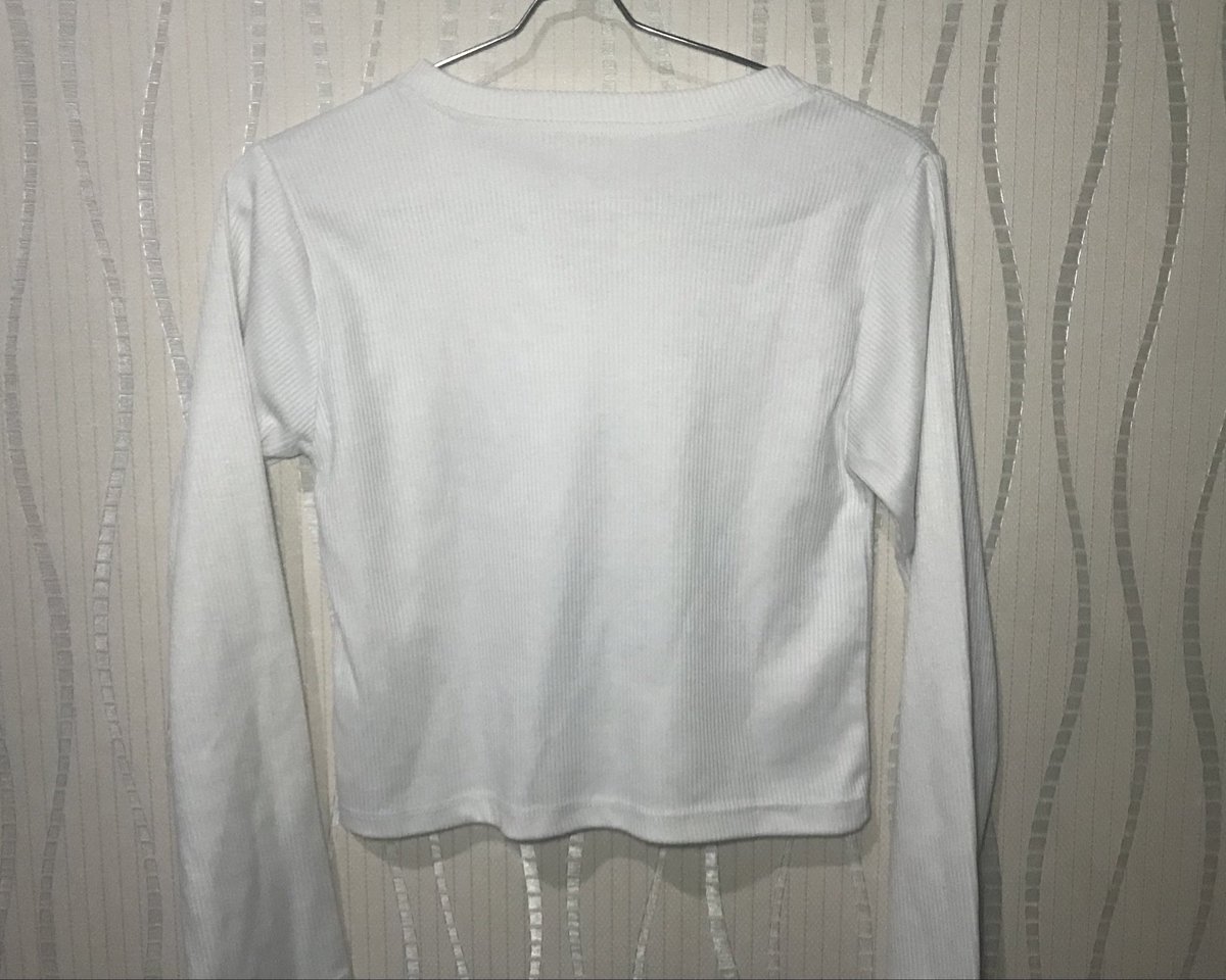 melarcholy's tweet photo. white emo crop top (no brand)

ld: 76–96cm
pb: 40cm
price: 35k https://t.co/MPUSUToiFv