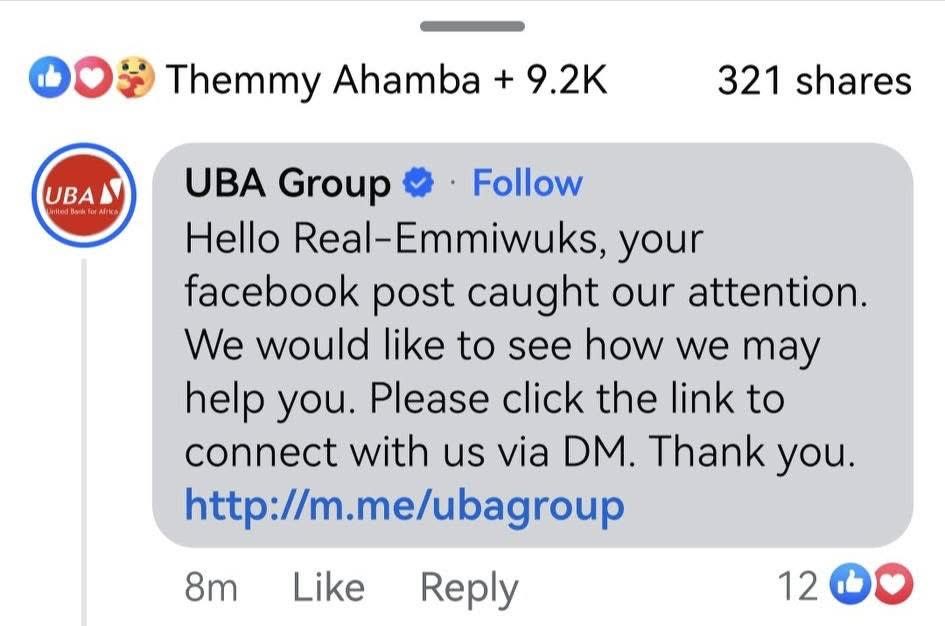 UPDATE FAMILY 🙏
Earlier this morning, I shared how I was stranded and unable to access funds from my UBA account while on this journey, and once again, you all showed up for me. The love, concern, and quick responses were overwhelming. That’s why I always call you my family. 

A