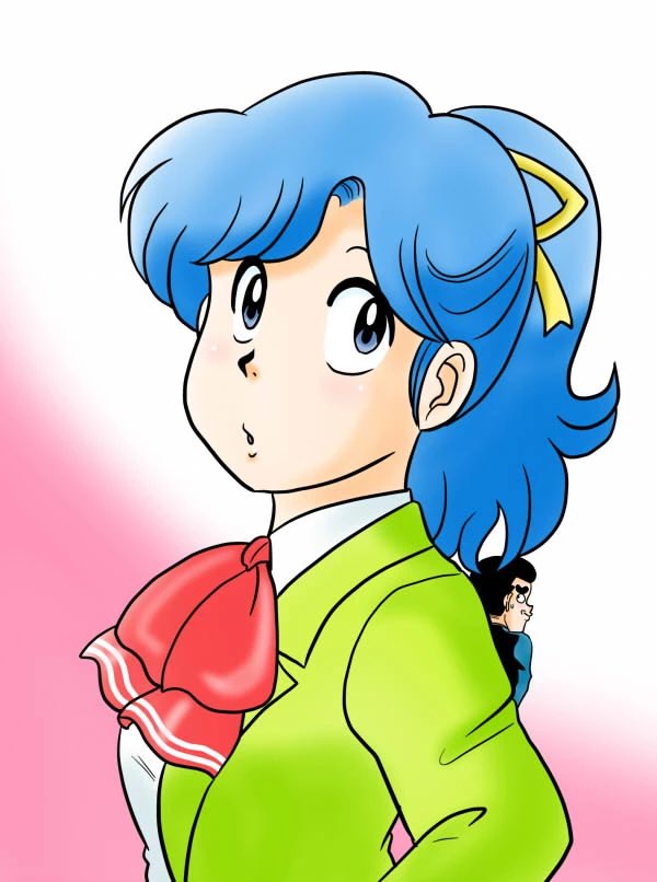 豪くんが千絵ちゃんを意識しまくりな距離感もたまらなく好きだなぁ。しぇーしゅんだなー…と青春おじさんになってしまう（笑）過去絵 #ハイスクール奇面組