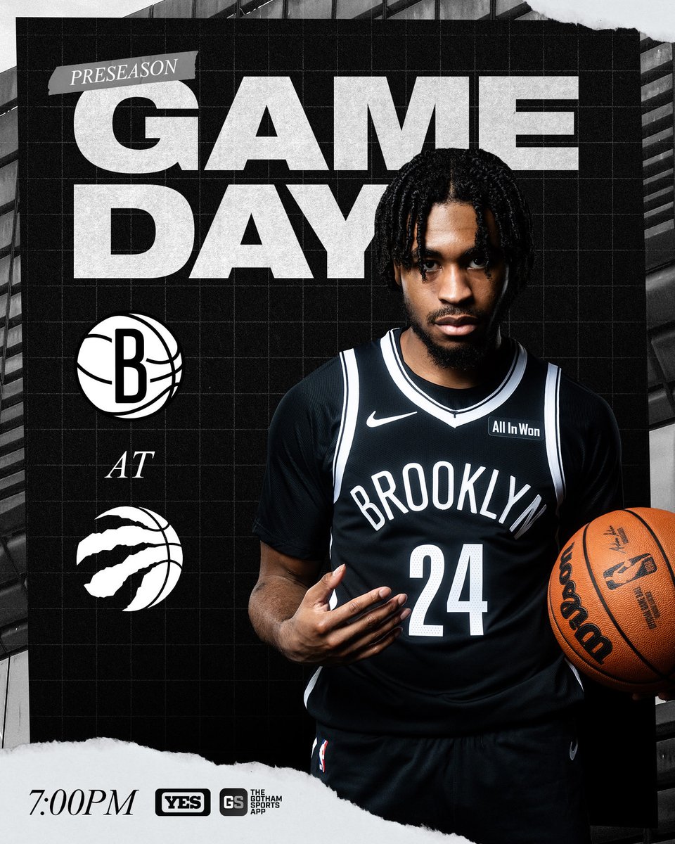 BrooklynNets's tweet photo. preseason finale. 

📺 @YESNetwork https://t.co/FflSU89Zua